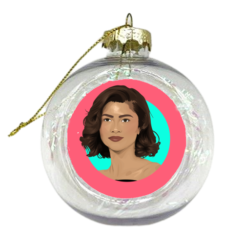 Zendaya - xmas bauble by Pink and Pip